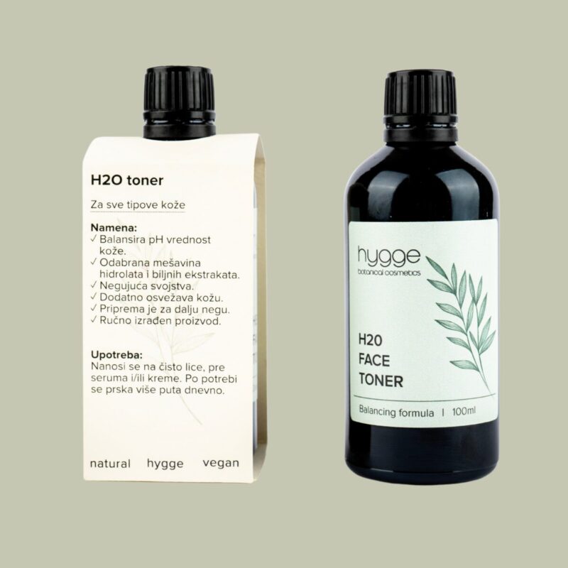prirodni tonik za lice, H2O hidrolat
