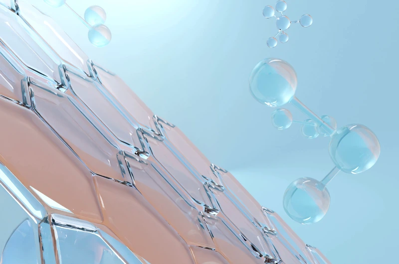 ilustrativno prikazano kako serum deluje na kožu